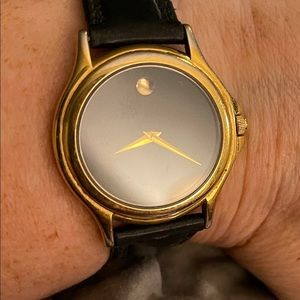 Movado Black Dial Ladies Watch